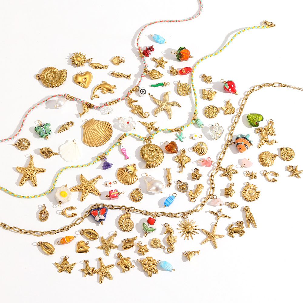 Stainless Steel 18K Gold Plated Necklace Bracelet