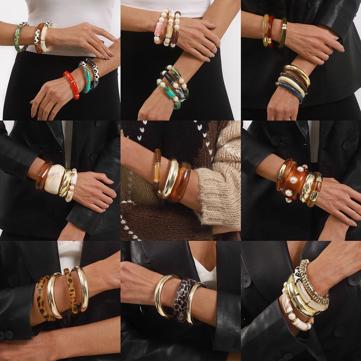 Irregular Alloy Geometric Vintage Exaggerated Bracelet