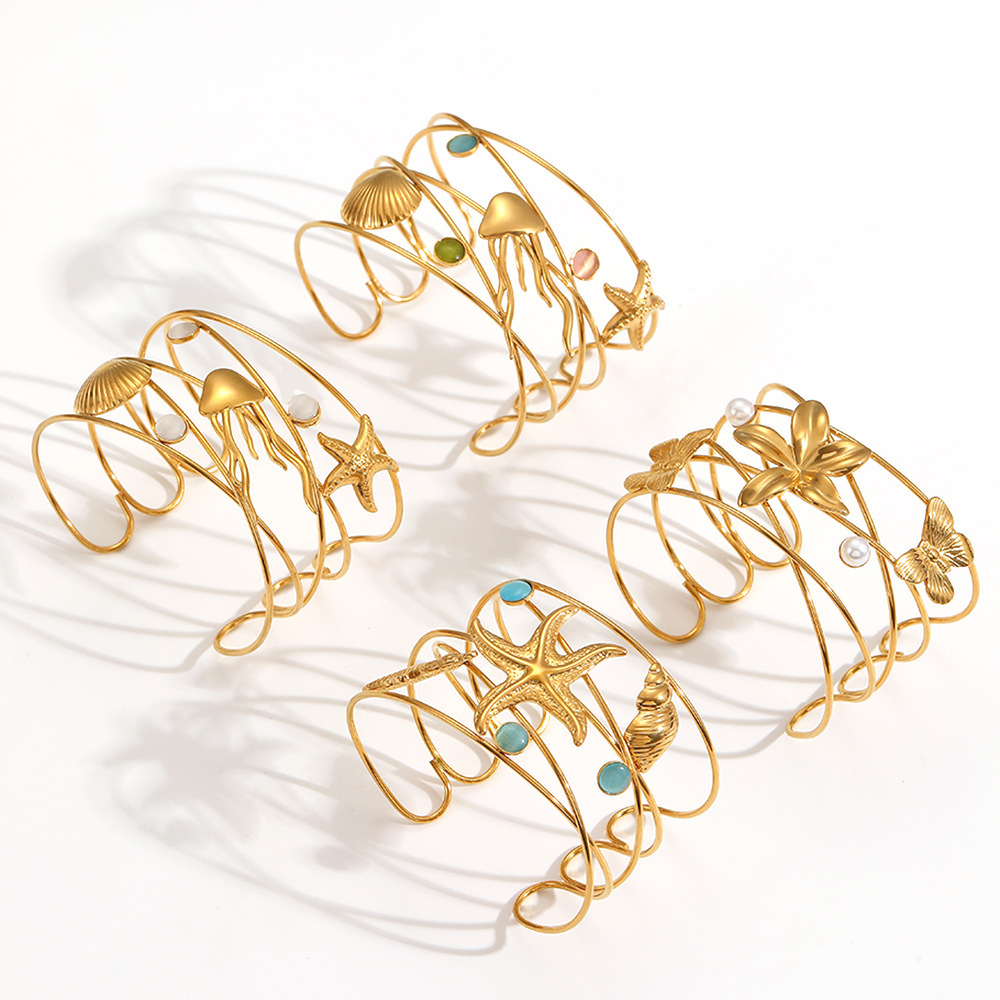 Stainless Steel Titanium Open Bracelet thumbnail 3