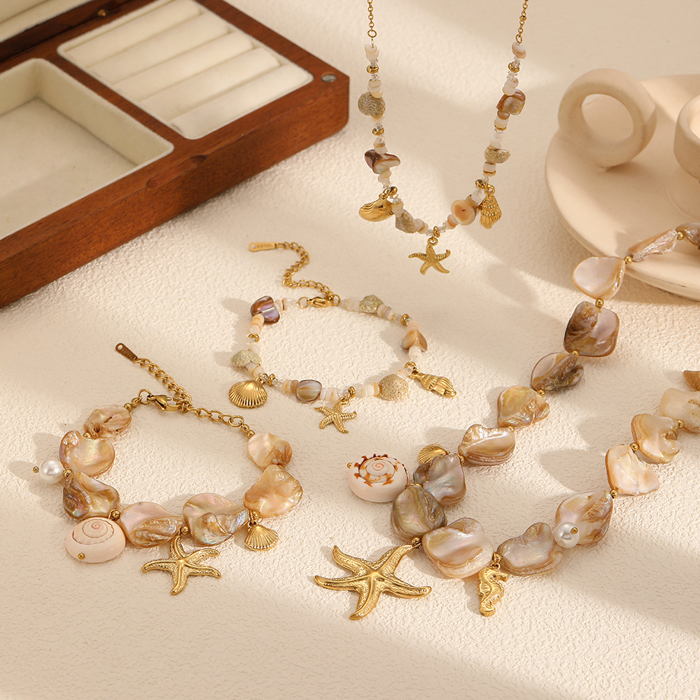 Stainless Steel Premium Titanium Necklace Unique Star Bracelet - view 2