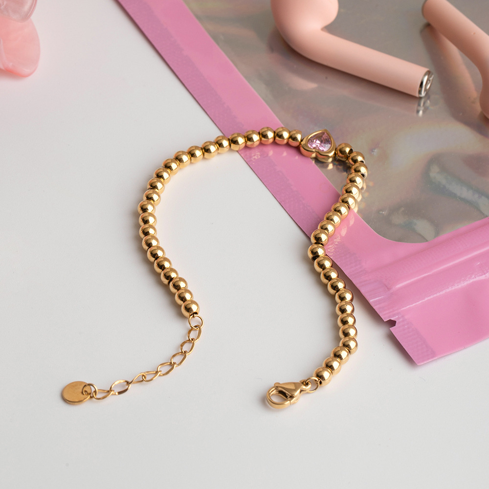 Premium Titanium Steel Luxury Unique European & American Style Zircon Bracelet thumbnail 4