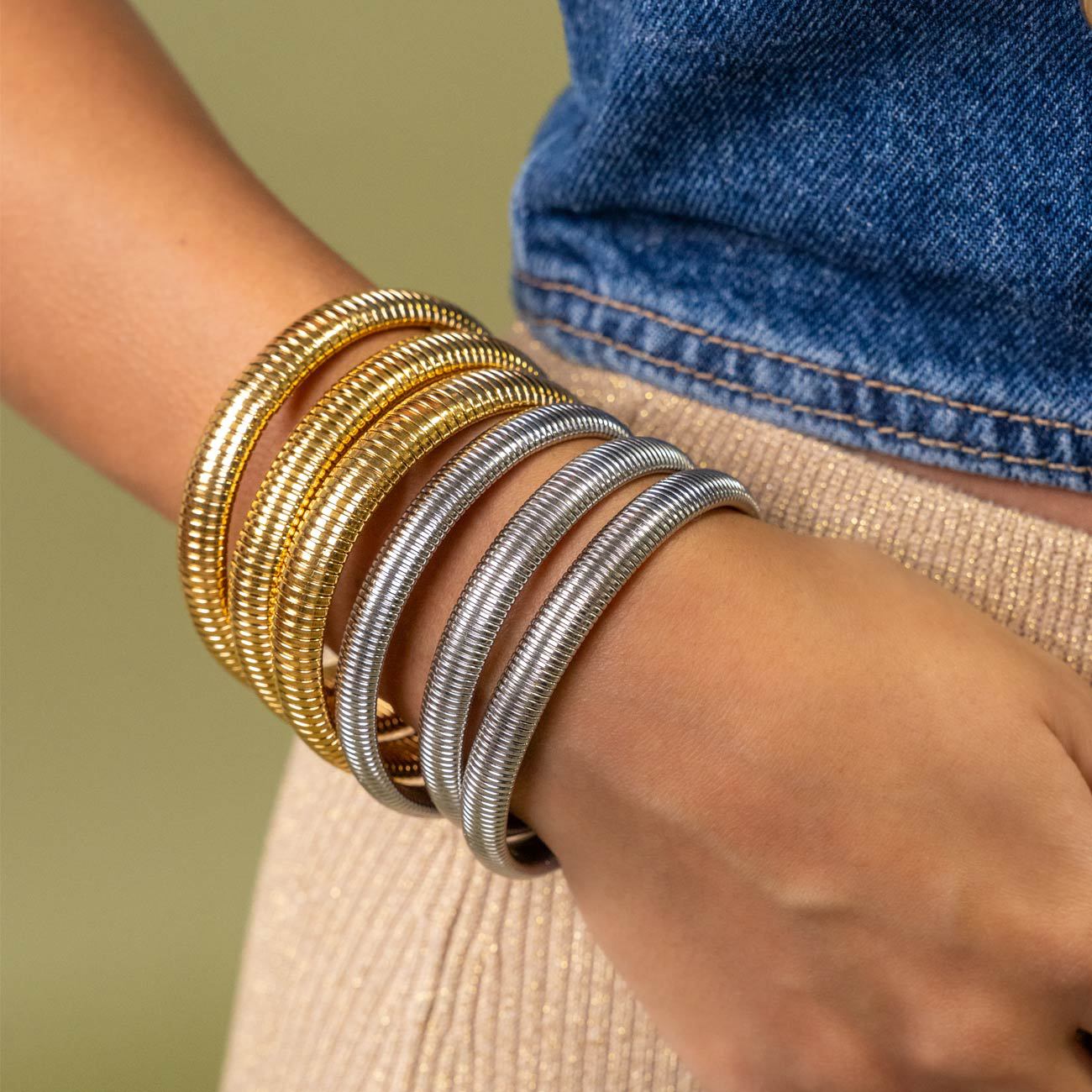 Instagram Style Stainless Steel 18K Gold Plated European & American Sty Bracelet - view 2