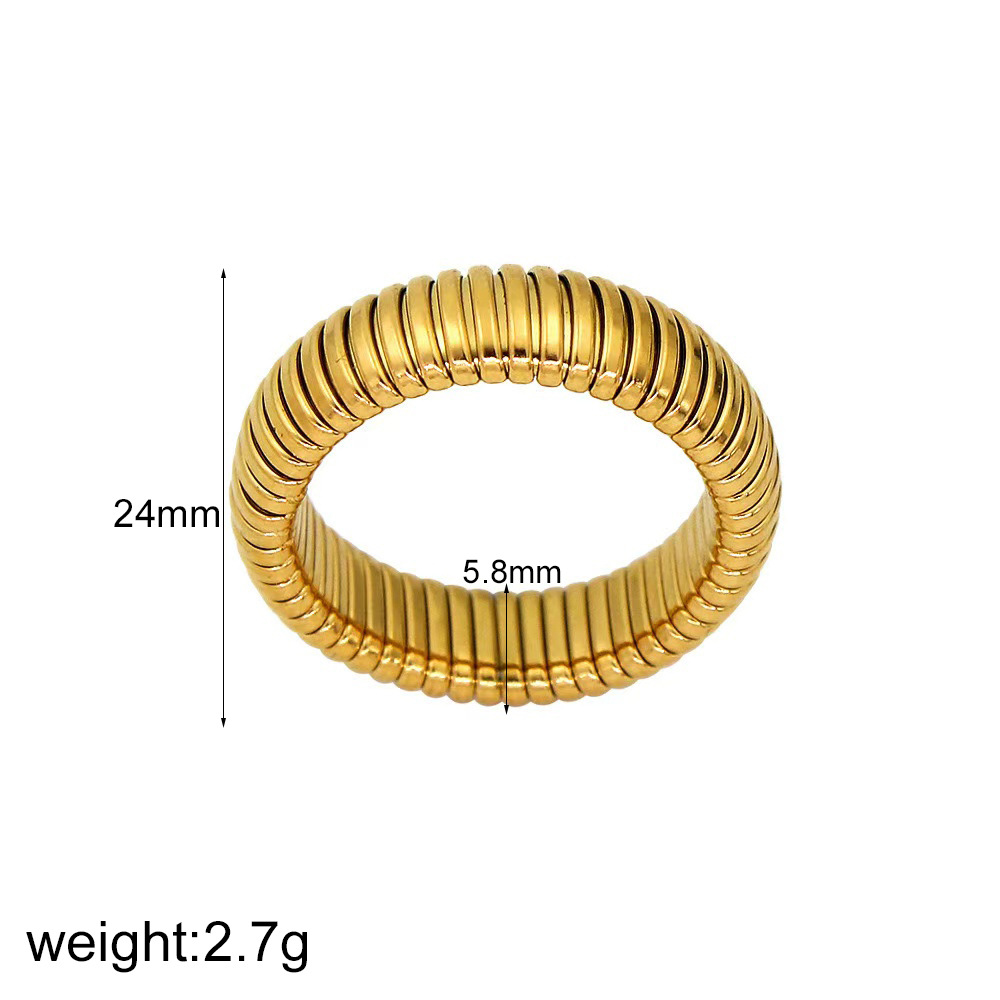 Instagram Style Stainless Steel 18K Gold Plated European & American Sty Bracelet thumbnail 5