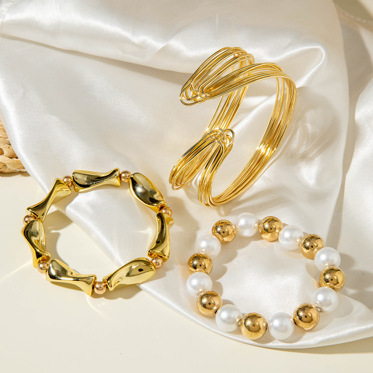 Jewelry Set Open Geometric European & American Style Exaggerated Bracelet thumbnail 3