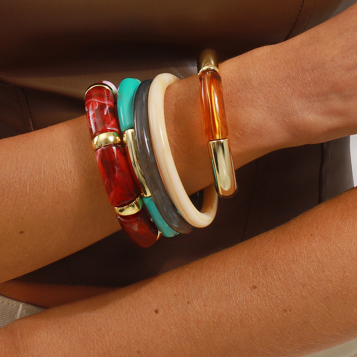 Irregular Alloy Geometric Vintage Exaggerated Bracelet thumbnail 3