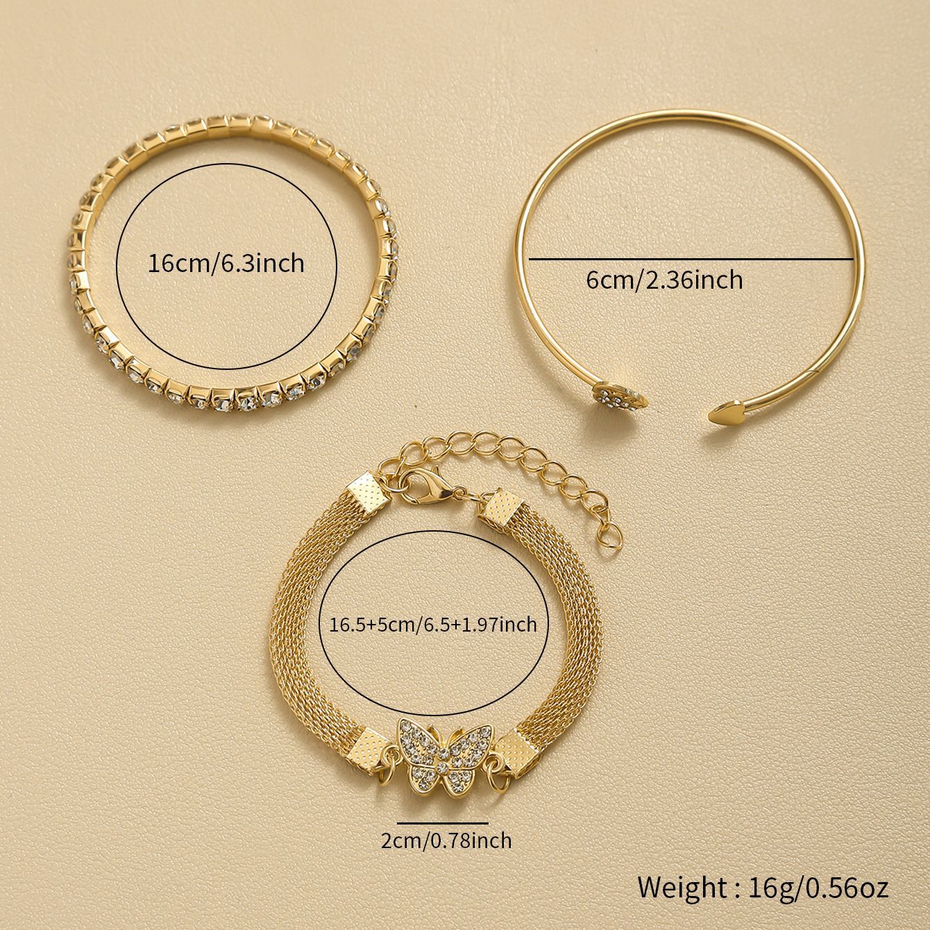 Jewelry Set Butterfly Bracelet thumbnail 4