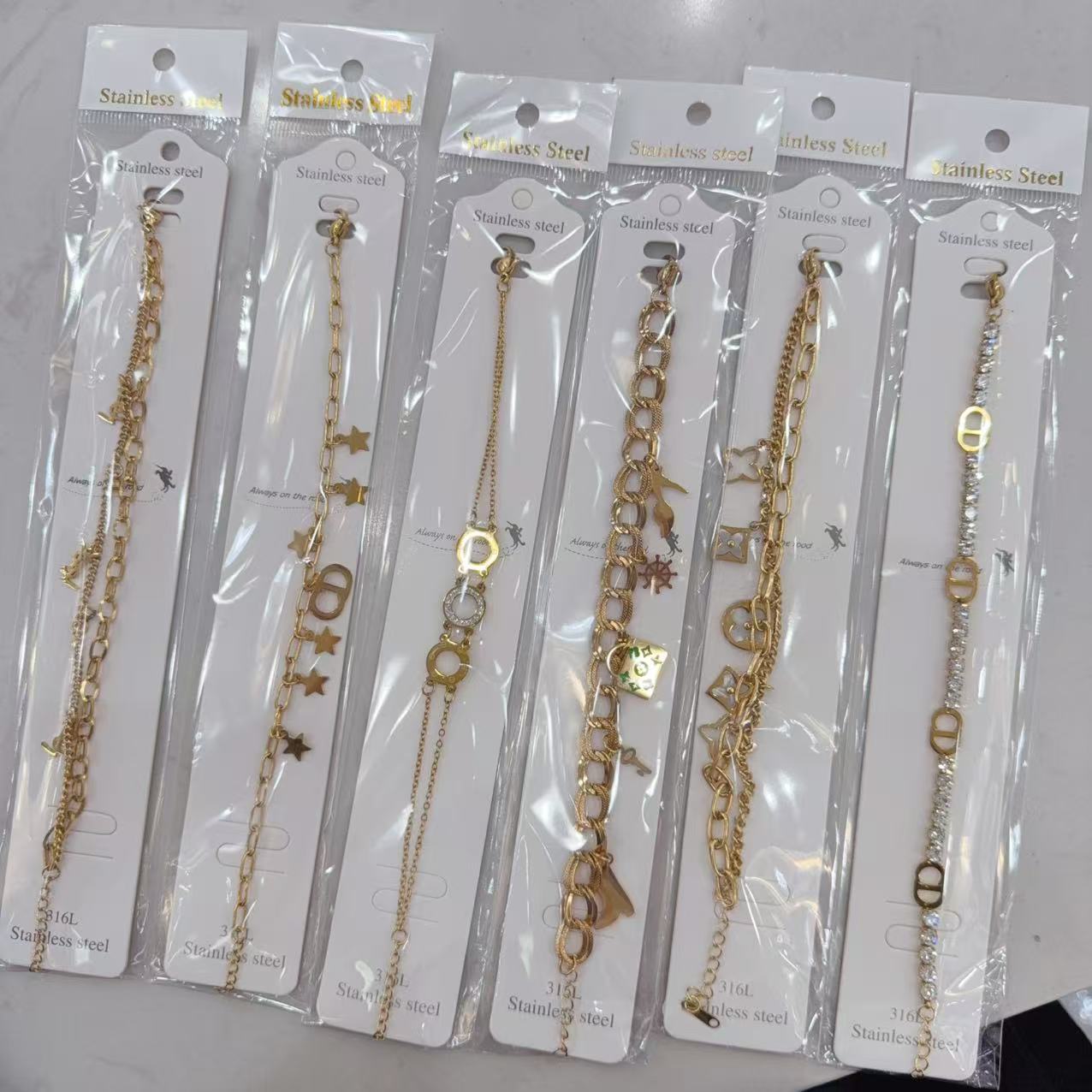 Stainless Steel Titanium Minimalist Bracelet