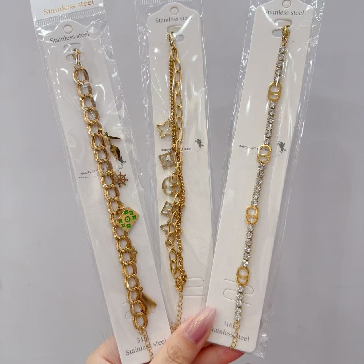 Stainless Steel Titanium Minimalist Bracelet thumbnail 3