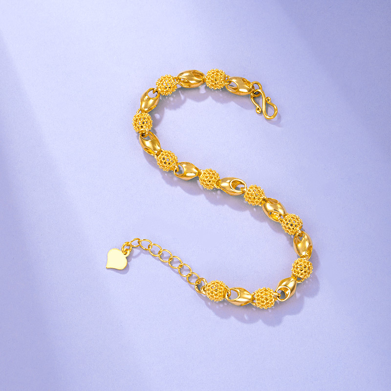 Gold Plated Alloy Hollow Vintage Bracelet thumbnail 3