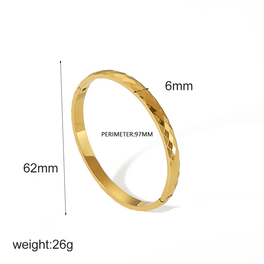 Stainless Steel 18K Gold Plated Premium Titanium Mini Bracelet thumbnail 3