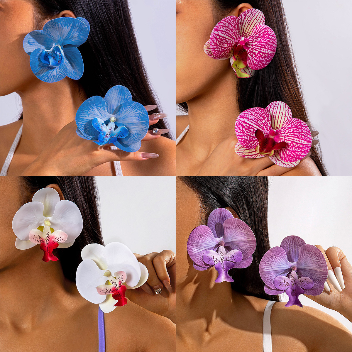 Flower Butterfly Earrings - view 2