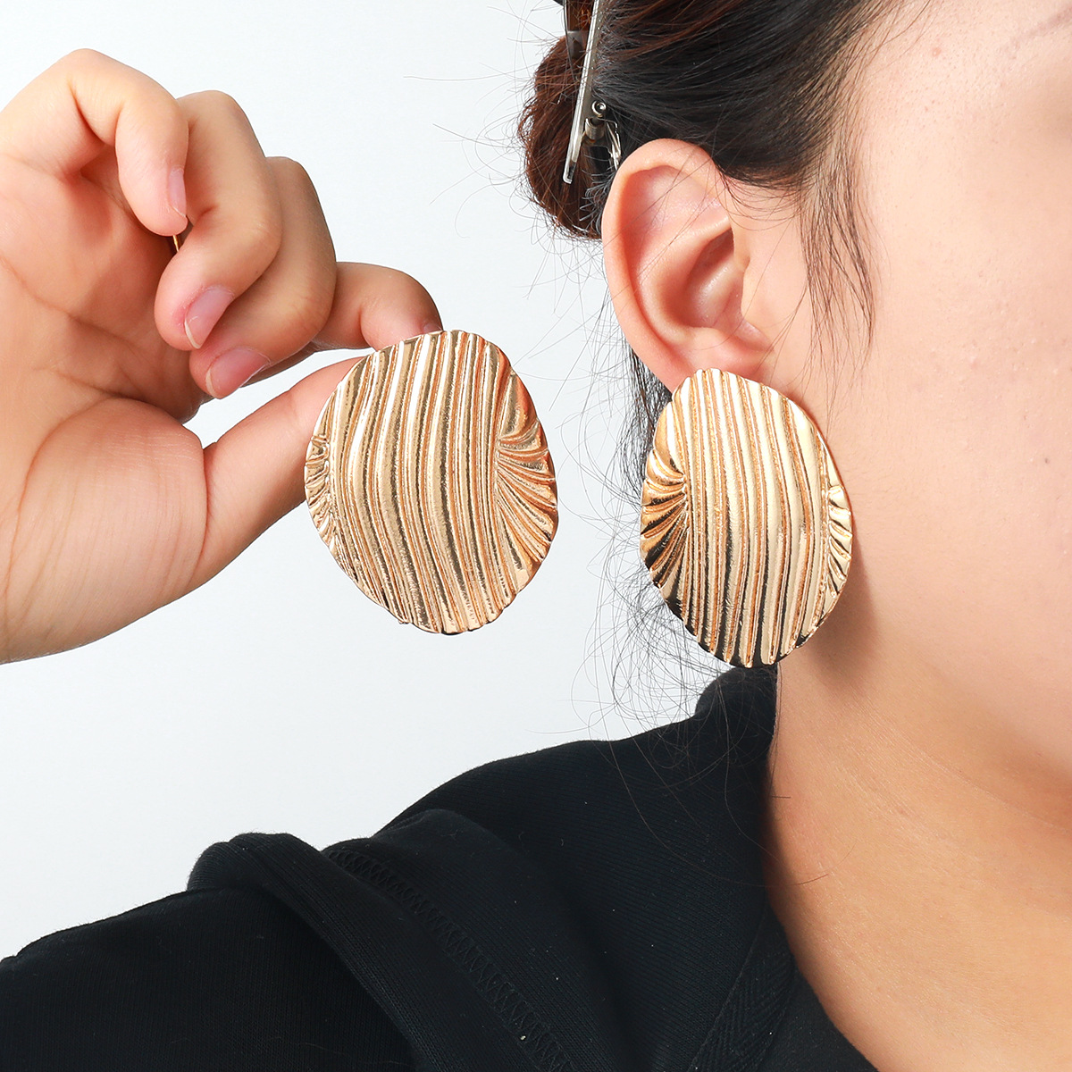 Studs Geometric Minimalist European & American Style Exaggerated Earrings