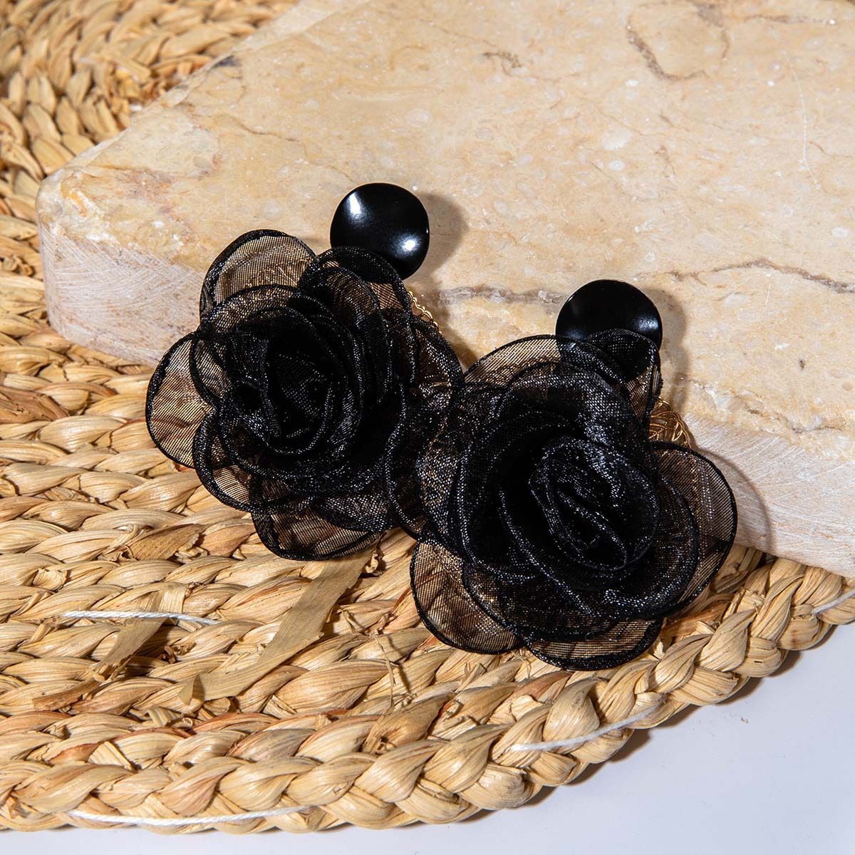 Studs European & American Style Pearl Flower Butterfly Earrings thumbnail 4