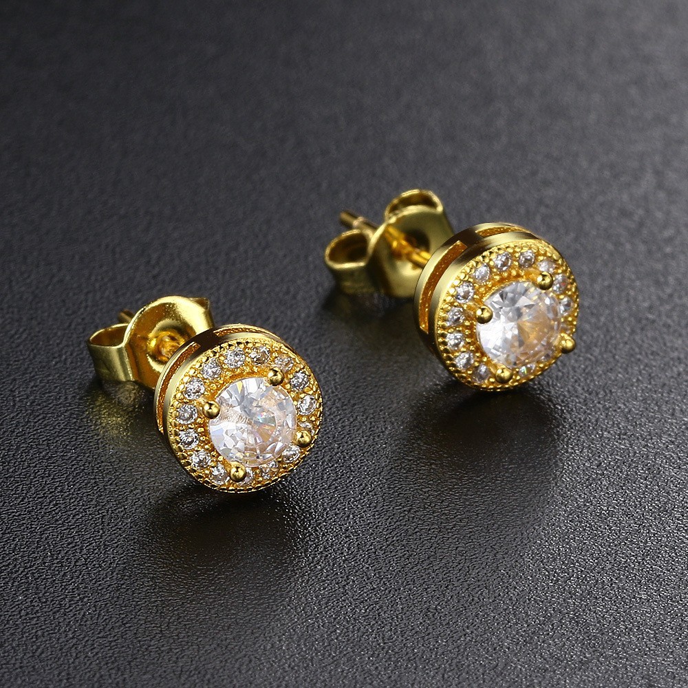 Studs European & American Style Zircon Earrings thumbnail 3