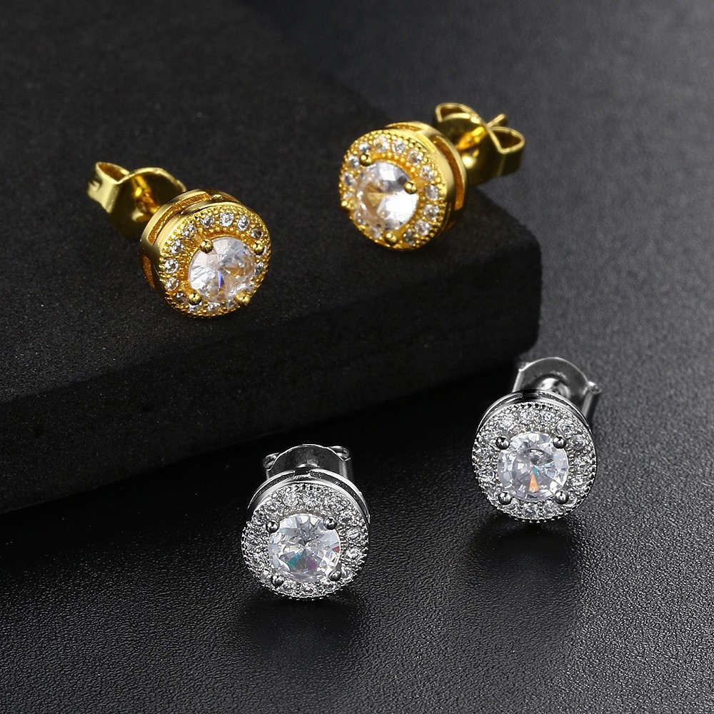 Studs European & American Style Zircon Earrings thumbnail 4