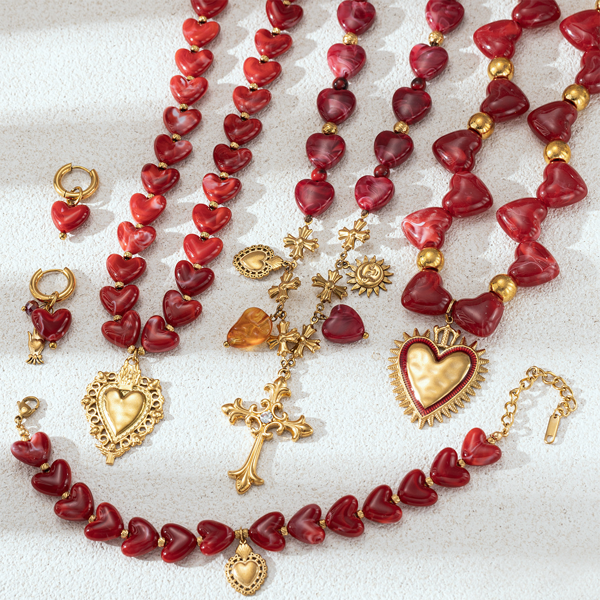 Stainless Steel Luxury Unique Heart Necklace - view 2