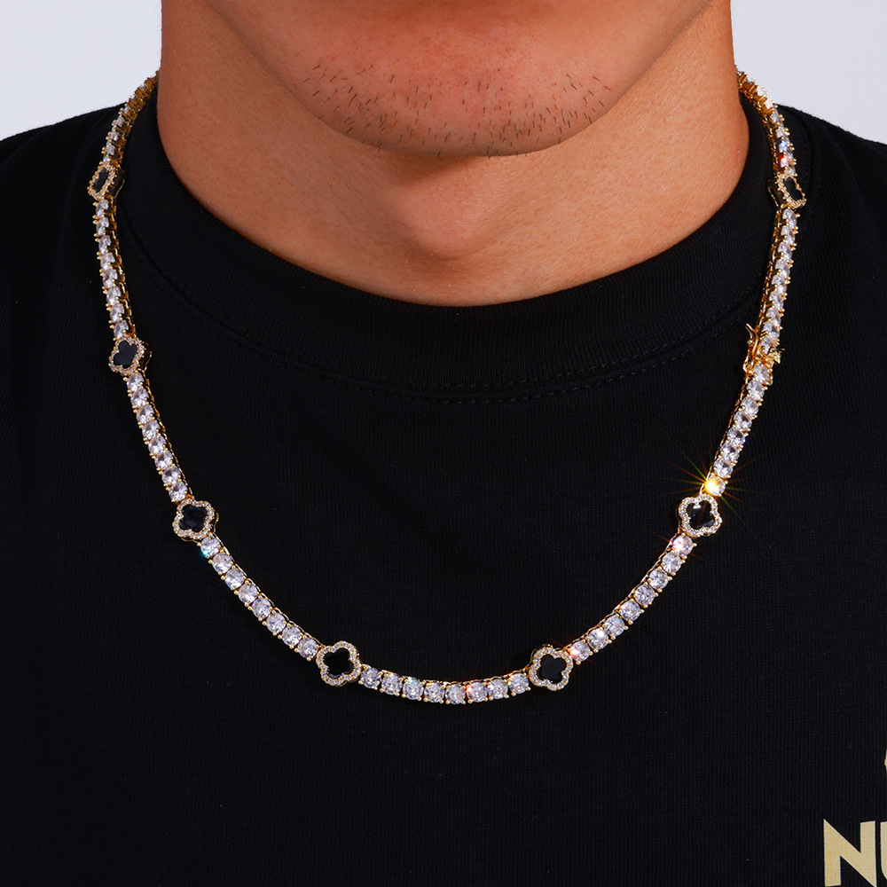 Premium Four Leaf Clover Bracelet Zircon Necklace thumbnail 3