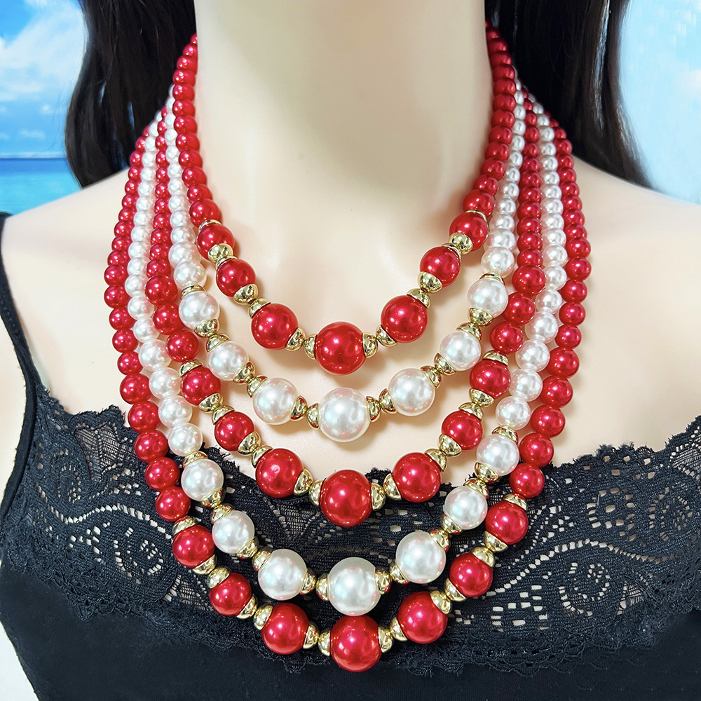 Premium Jewelry Set Luxury Pearl Necklace thumbnail 3