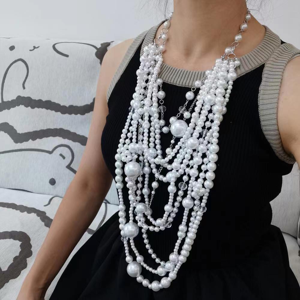 Premium European & American Style Exaggerated Pearl Necklace - view 2