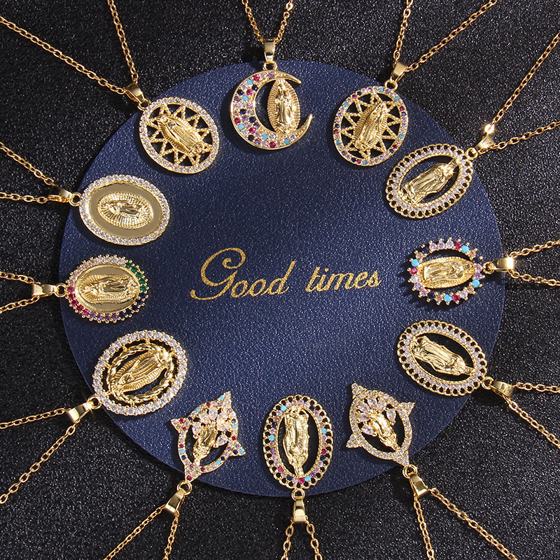 Vintage European & American Style Zircon Necklace