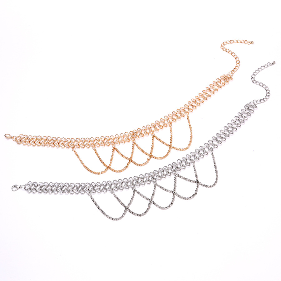 Geometric Vintage European & American Style Tassel Necklace thumbnail 3