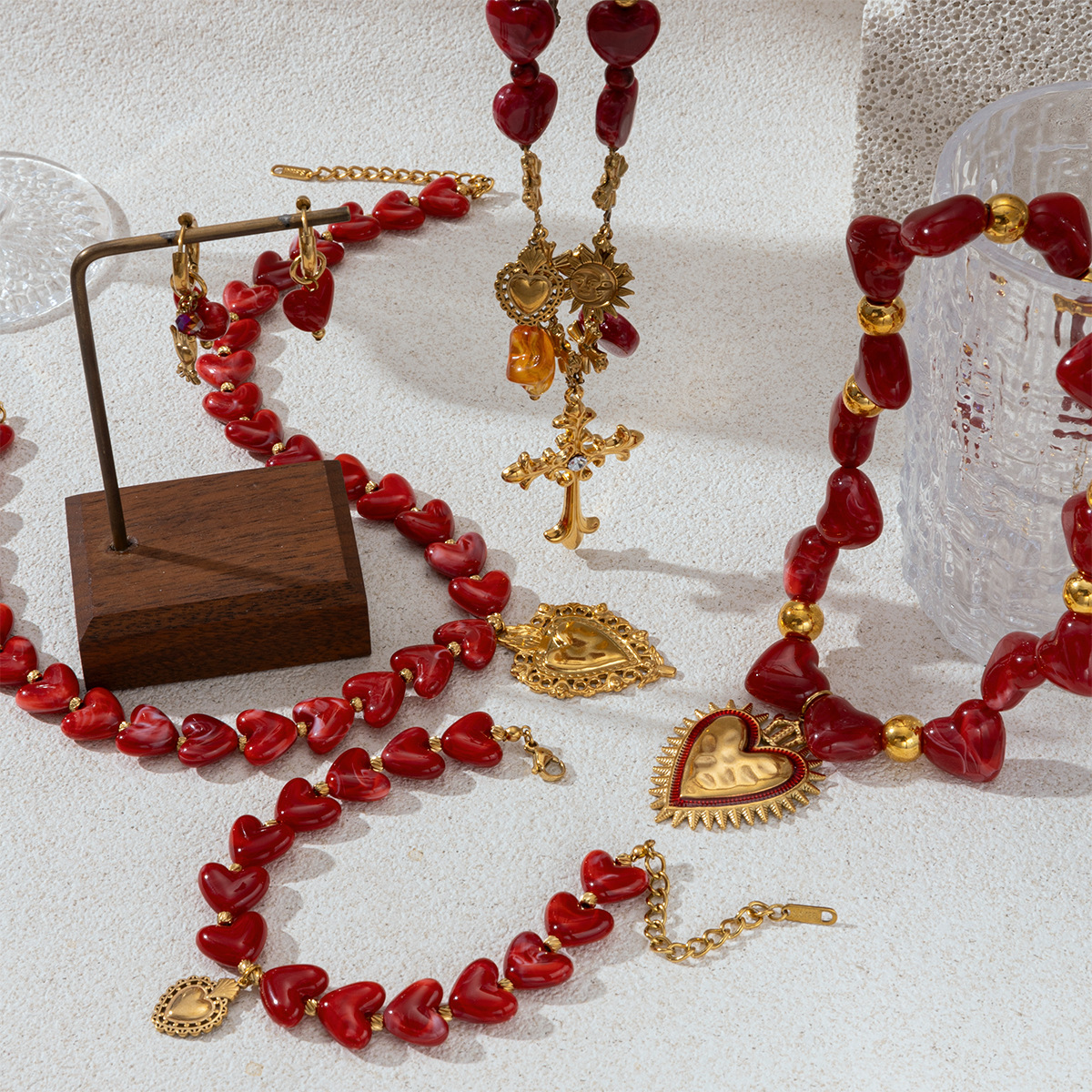 Stainless Steel Luxury Unique European & American Style Heart Necklace thumbnail 4