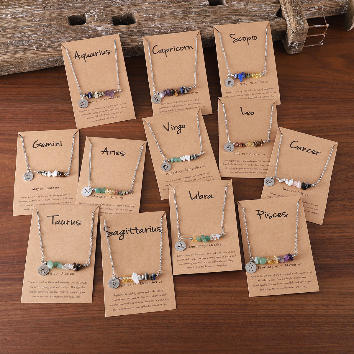 Irregular Natural Stone Star Necklace - view 2