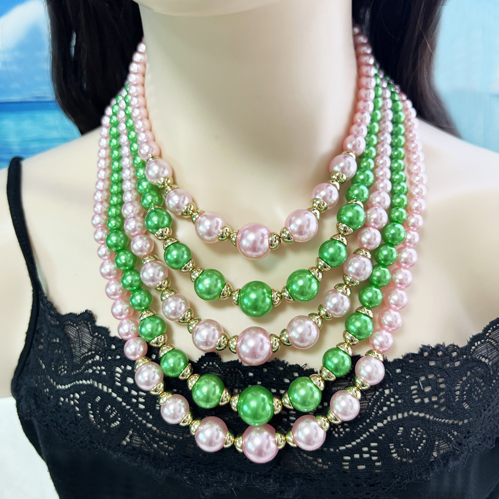 Premium Jewelry Set Luxury European & American Style Pearl Necklace thumbnail 4