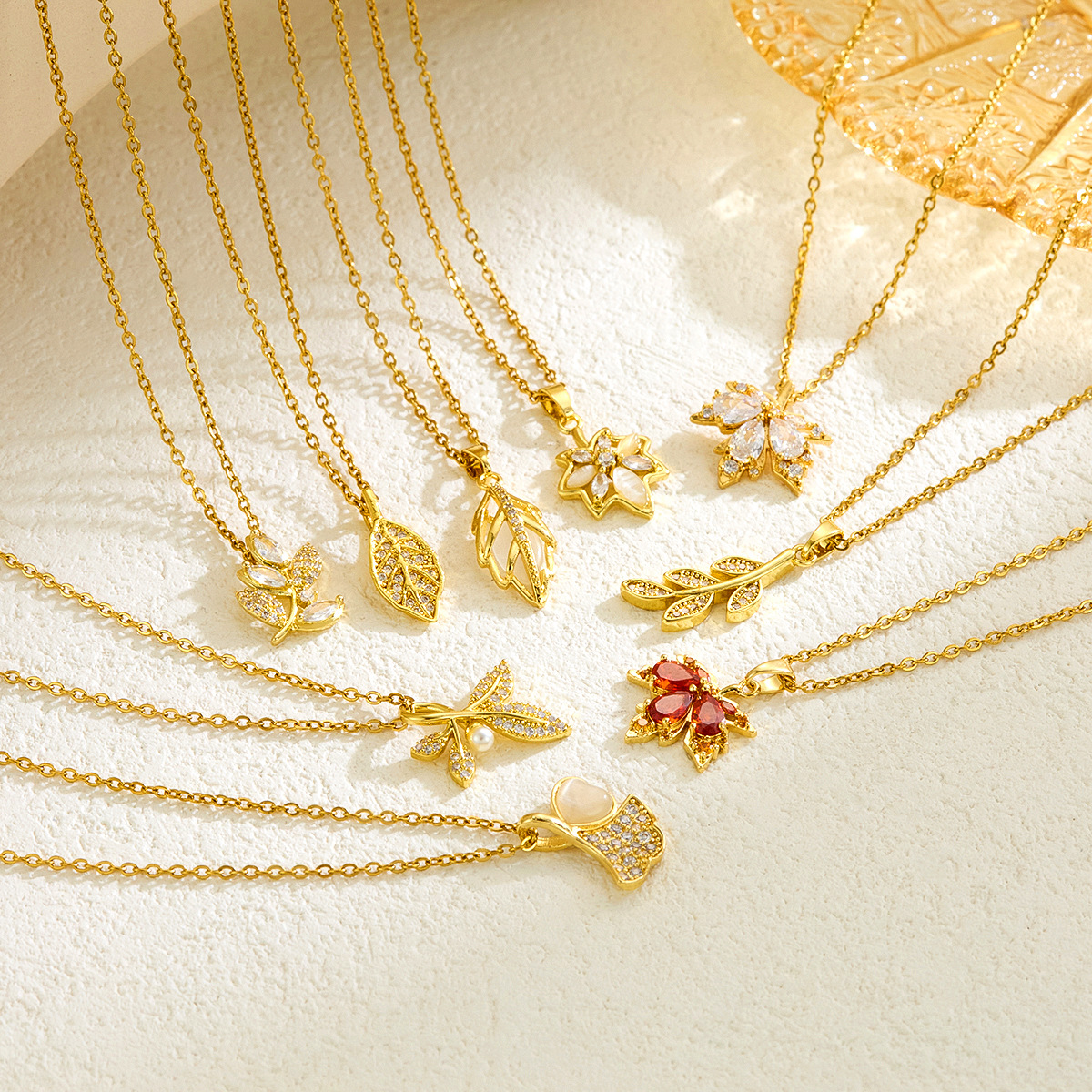 Premium Titanium Steel Minimalist Unique Leaf Necklace