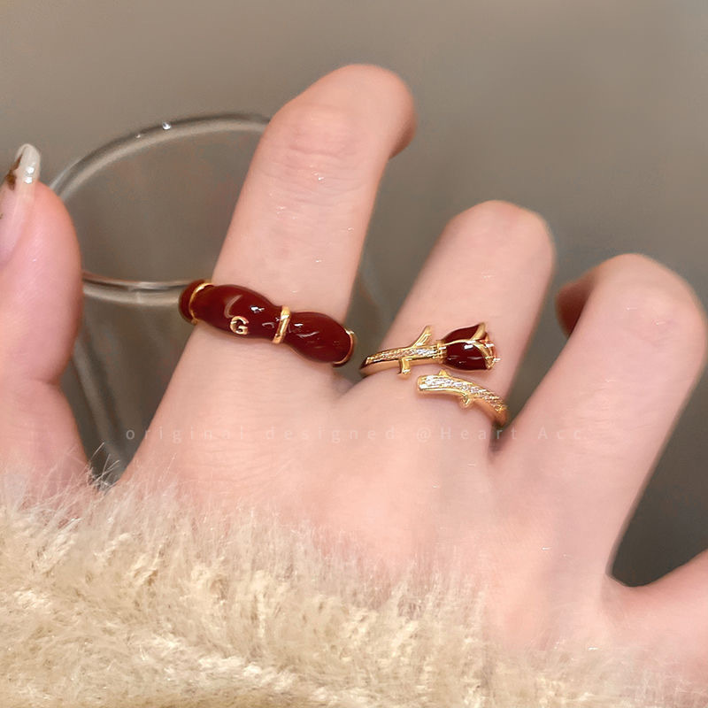 Premium Luxury Zircon Red Ring - view 2