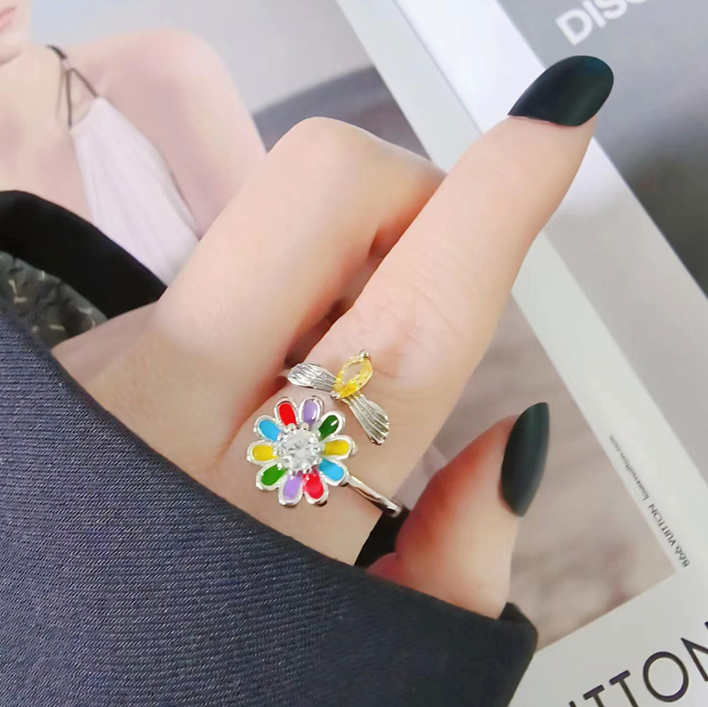 Open Zircon Ring - view 2