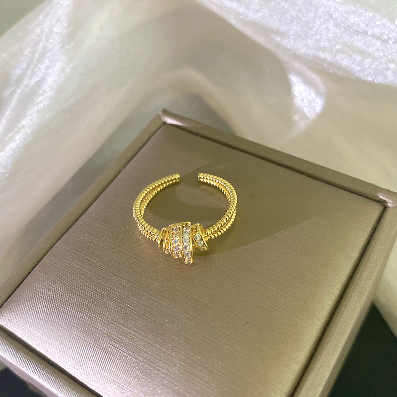 Adjustable Open Luxury Unique Ring thumbnail 4