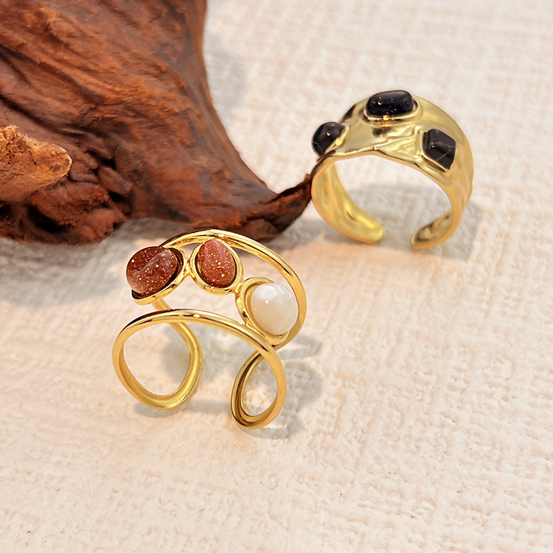 Stainless Steel Titanium French Style Ring thumbnail 4