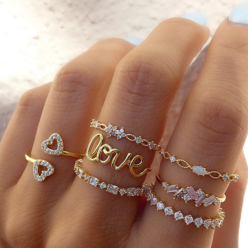 Jewelry Set Heart Ring