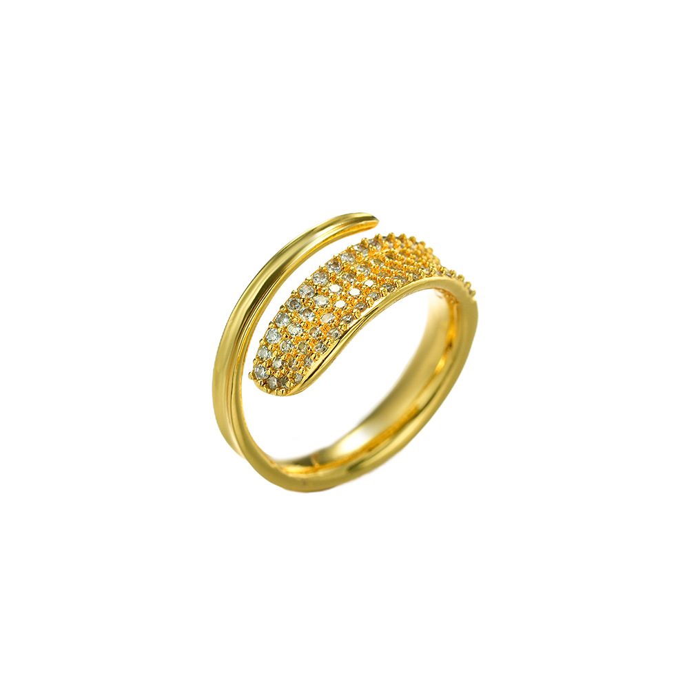 Adjustable Open Luxury Zircon Ring thumbnail 5