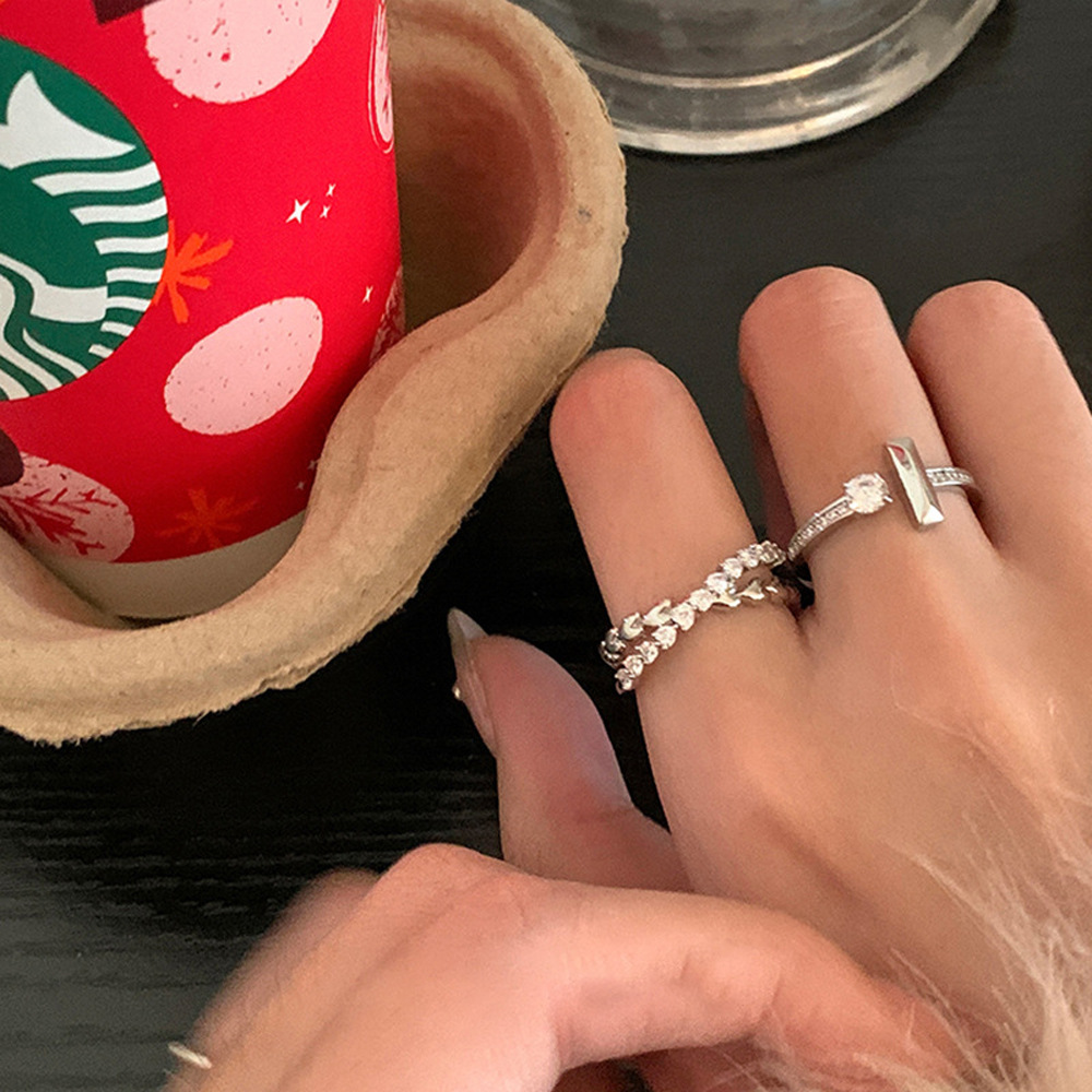 Instagram Style Luxury Unique Zircon Heart Ring - view 2