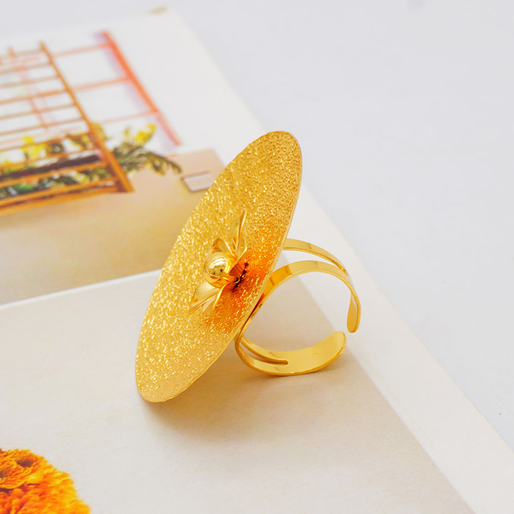 18K Gold Plated Ring Necklace Earrings Bracelet Tassel W Jewelry Set thumbnail 3