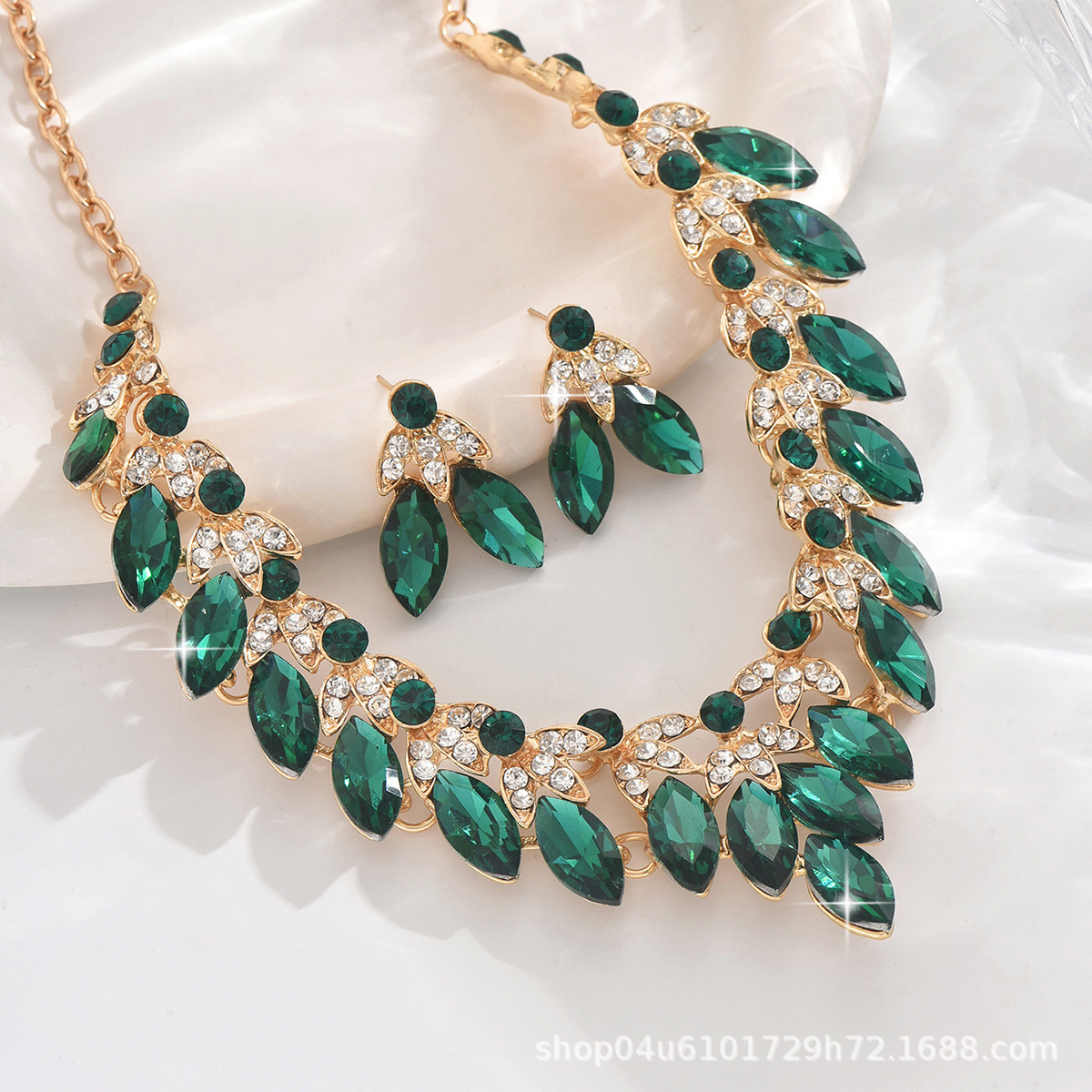 Royal Style Necklace Vintage Luxury European & American Exaggerated Jewelry Set